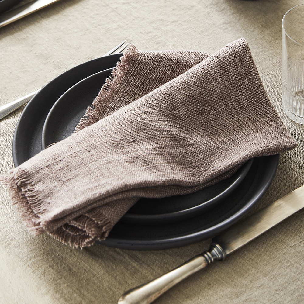 RW GUILD ENZYME WASHED LINEN NAPKIN